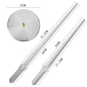 Creative DIY Stainless Steel Wall Clock Home Office Decoration (Silver)