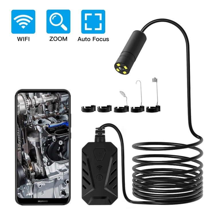 F230 IP68 Water-resistant Autofocus WIFI Endoscope Inspection Camera, Length: 5m, Lens Diameter: 14mm