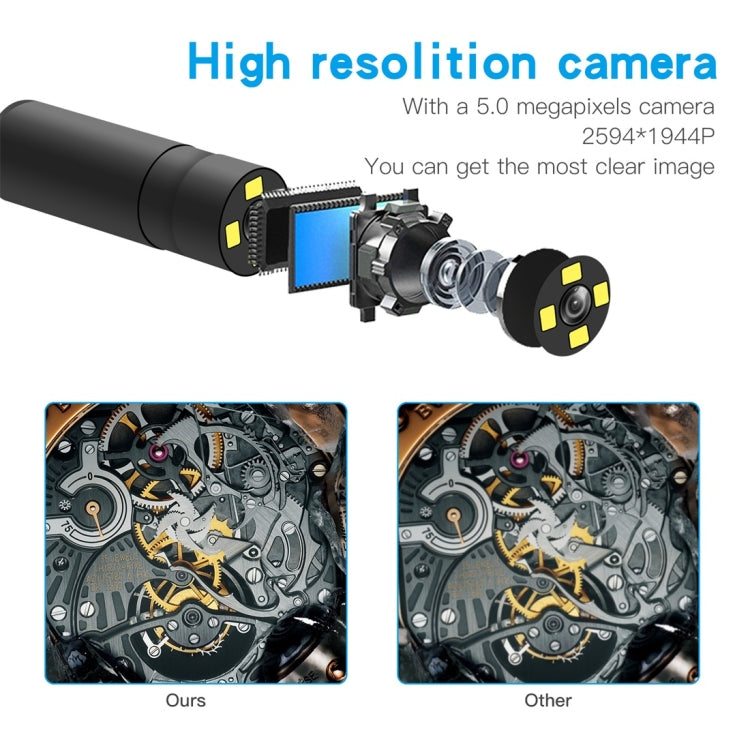 F230 IP68 Water-resistant Autofocus WIFI Endoscope Inspection Camera, Length: 5m, Lens Diameter: 14mm