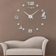 Bedroom Home Office Decoration Frameless Large Size DIY 3D Mirror Surface Wall Stickers Quiet Clock, Size: 100*100cm(Silver) - DIY Clocks by PMc TechLife | Online Shopping South Africa | PMc TechLife | Buy Now Pay Later Mobicred