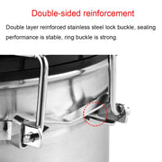 800ml Stainless Steel Sealed Food Coffee Grounds Bean Storage Container with Built-in CO2 Gas Vent Valve & Calendar (Silver)