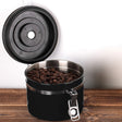1200ml Stainless Steel Sealed Food Coffee Grounds Bean Storage Container with Built-in CO2 Gas Vent Valve & Calendar (Black) - Coffee Machine & Accessories by PMC TechLife | Online Shopping South Africa | PMC TechLife | Buy Now Pay Later Mobicred