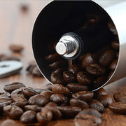 Portable Conical Burr Mill Manual Stainless Steel Bean Pepper Hand Crank Coffee Grinder, Gift Box Package