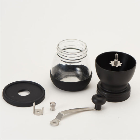 Portable Conical Burr Mill Manual Spice Herbs Hand Grinding Machine Coffee Bean Grinder with Seal Pot