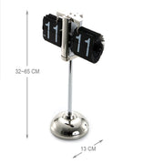 Creative Home Office Bedroom Retractable Flip Trolley Small Balance Clock