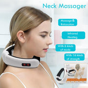 Household Electric Pulse Shock Neck Massager Intelligent Body Massager, Battery Powered (Not Include Battery)
