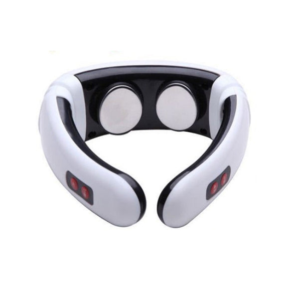 Household Electric Pulse Shock Neck Massager Intelligent Body Massager, Battery Powered (Not Include Battery)