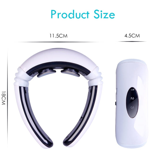Household Electric Pulse Shock Neck Massager Intelligent Body Massager, Battery Powered (Not Include Battery)