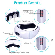 Household Electric Pulse Shock Neck Massager Intelligent Body Massager, Battery Powered (Not Include Battery)