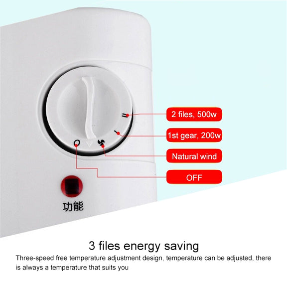 Mini Shaking Head Radiator Warmer Electric Heater Warm Air Blower (Green)