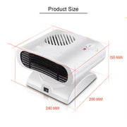Mini Shaking Head Radiator Warmer Electric Heater Warm Air Blower (Green)