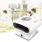 Mini Shaking Head Radiator Warmer Electric Heater Warm Air Blower (Green)