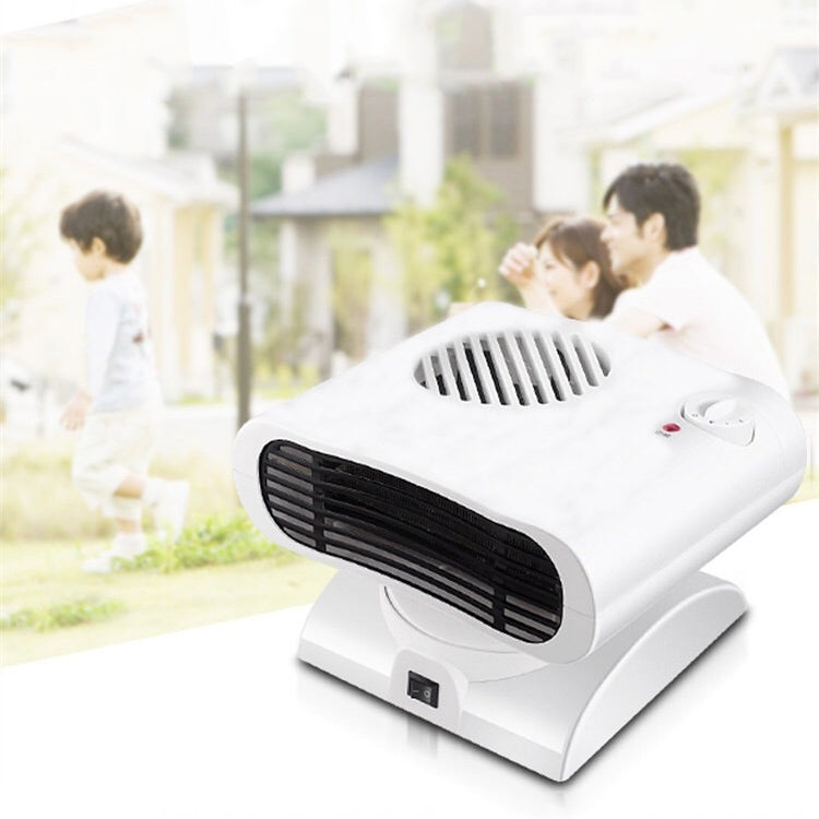 Mini Shaking Head Radiator Warmer Electric Heater Warm Air Blower (Green)