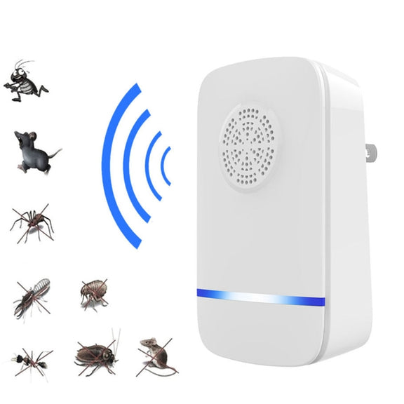 Electronic Ultrasonic Anti Mosquito Rat Insect Pest Repeller with Light, AC 110-220V