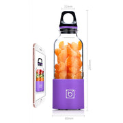 Bingo 500ml Mini Portable USB Rechargeable Electric Juicer Cup  Juicer Blender, 22000 Revolutions Per Minute(Purple)