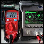 BSIDE ADMS6 High-precision Fully Automatic Small Digital Intelligent Multimeter with HD Digital Display & Shockproof Cover, Support Function Range Switch & Double-sided Pen Holder (Red)