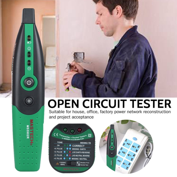 BSIDE MS5902 AC 110V 50Hz Breaker Socket Cable Detector, US Plug
