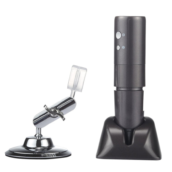 50X~1000X Magnifier HD Image Sensor 1920x1080P USB WiFi Digital Microscope with 8 LED & Professional Stand (Grey)
