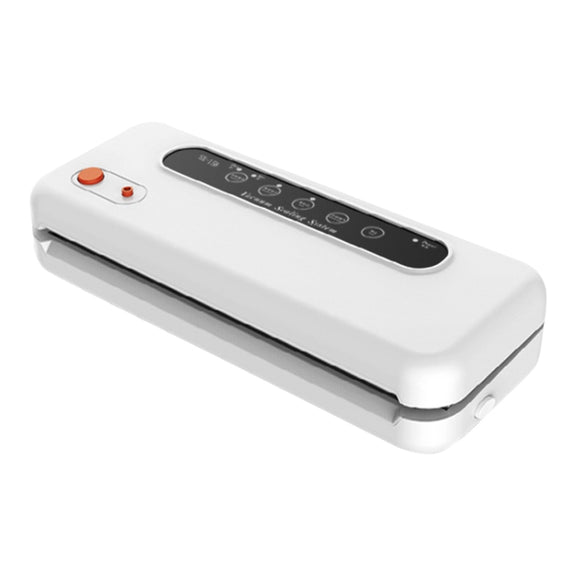 Household Commercial Food Vacuum Plastic Packaging Machine Sealer Closer Machine, EU Plug (White)