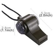 3 in 1 Outdoor Mini Multi-function Portable Handheld Lifesaving Whistle Compass Thermometer
