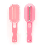 2 PCS Kitchen Essential Fish Scraper Fish Scale Planing Knife with Cover (Pink)