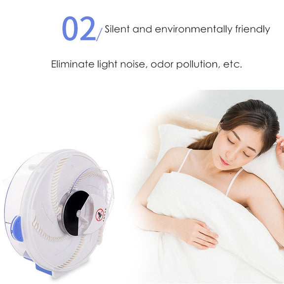 Electric Rotary Fly Catcher Flytrap Mosquito Killer Repellent, US Plug