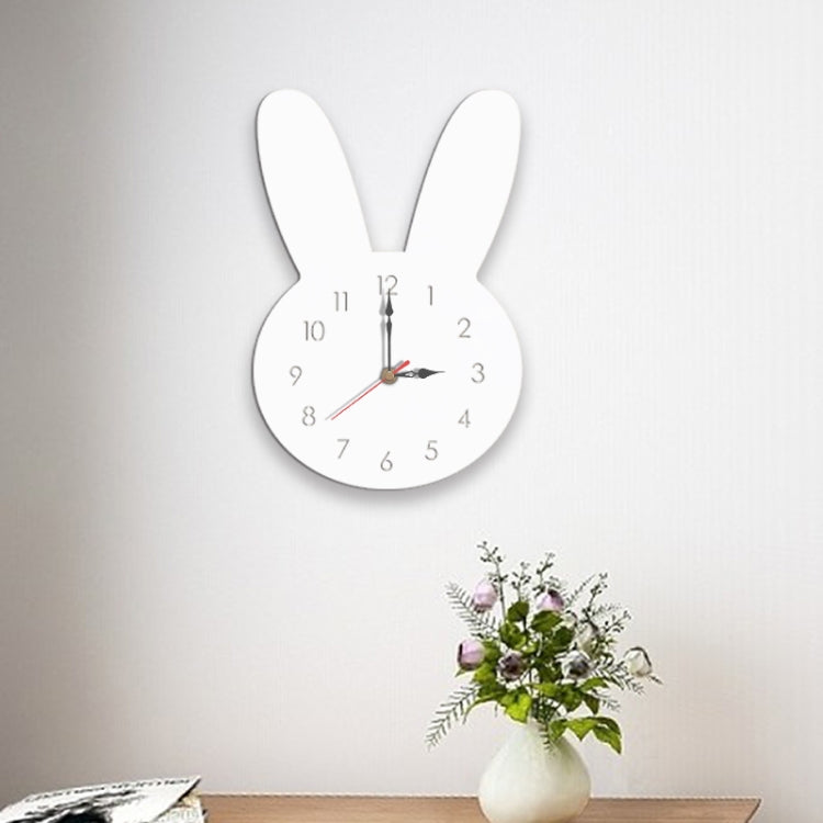 Rabbit Pattern Creative Living Room Decorative Wall Clock (White)