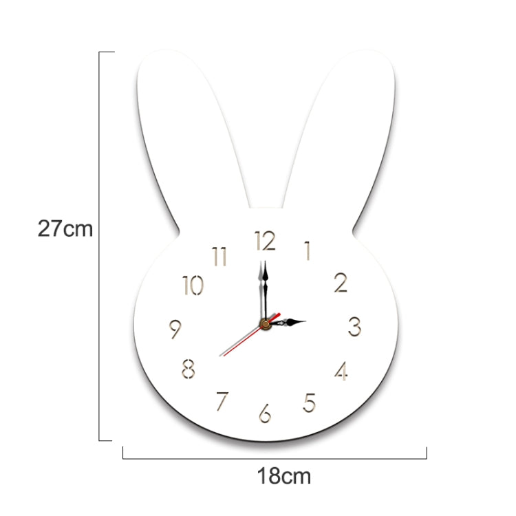 Rabbit Pattern Creative Living Room Decorative Wall Clock (White)
