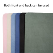 Multifunction Business PU Leather Mouse Pad Keyboard Pad Table Mat Computer Desk Mat, Size: 60 x 30cm(Sapphire Blue)
