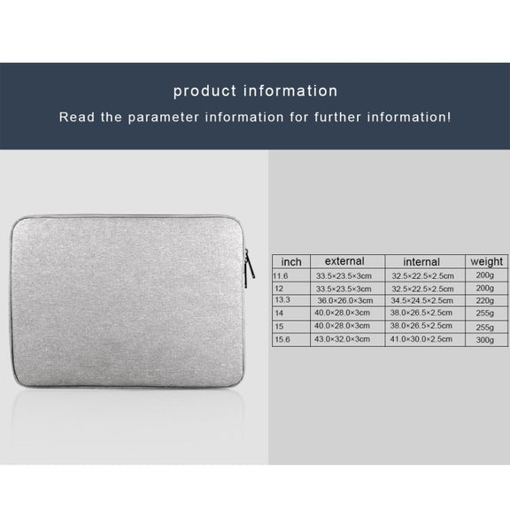 For 15.6 inch and Below Universal Wearable Oxford Cloth Soft Business Inner Package Laptop Tablet Bag(Grey)