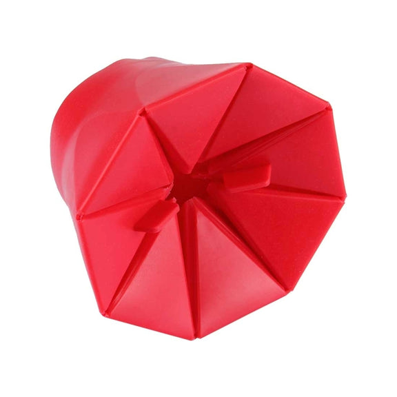 2 PCS Creative Foldable Silicone Microwave Popcorn Maker(Red)