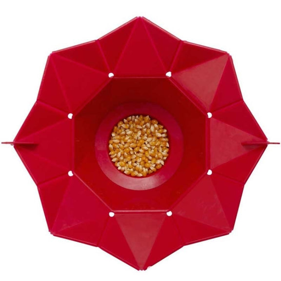 2 PCS Creative Foldable Silicone Microwave Popcorn Maker(Red)