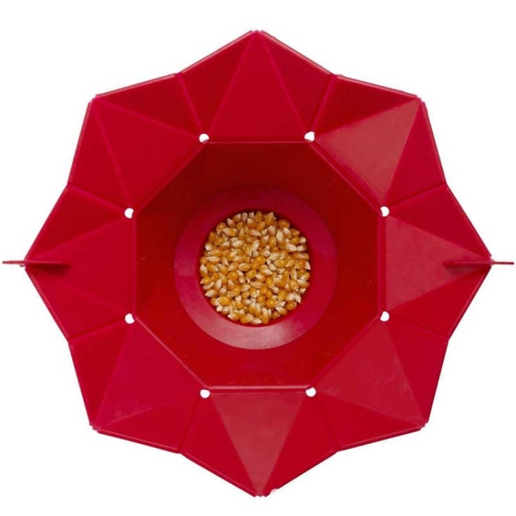 2 PCS Creative Foldable Silicone Microwave Popcorn Maker(Red)