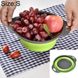 Creative Folding Vegetables Fruits Storage Basket Organizer Drain Basket, S, Size: 24.5*20*9cm (Green) - Gadgets by PMC TechLife | Online Shopping South Africa | PMC TechLife | Buy Now Pay Later Mobicred