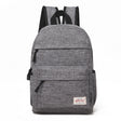 Universal Multi-Function Canvas Cloth Laptop Computer Shoulders Backpack Students Bag for 13-15 inch, Size: 36x25x10cm(Grey) - Backpack by PMC TechLife | Online Shopping South Africa | PMC TechLife | Buy Now Pay Later Mobicred