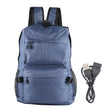 Universal Multi-Function Canvas Cloth Laptop Computer Shoulders Backpack Students Bag for 13-15 inch, Size: 36x25x10cm(Blue) - Backpack by PMC TechLife | Online Shopping South Africa | PMC TechLife | Buy Now Pay Later Mobicred