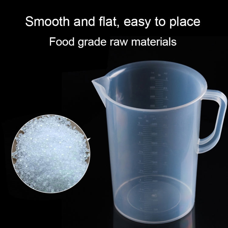 5000ml Food Grade PP Plastic Flask Digital Measuring Cup Cylinder Scale Measure Glass Lab Laboratory Tools(Transparent)