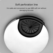 2 PCS Desk Computer Desktop Zinc Alloy Round Threading Box Hole Cover, Hole Diameter: 50mm  (Matte Black)
