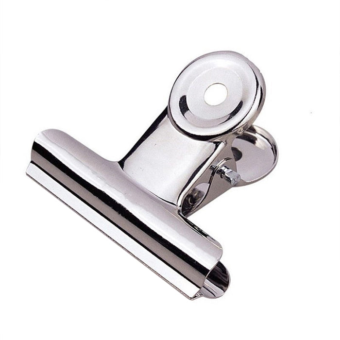 100PCS 22mm Silver Metal Stainless Steel Round Clip Notes Letter Paper Clip Office Bind Clip