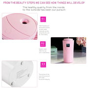 Small-3 2W Humidifier Moisture Meter Moisturizing Instrument with LED Night Light, Water Tank Capacity: 260ml(Blue)
