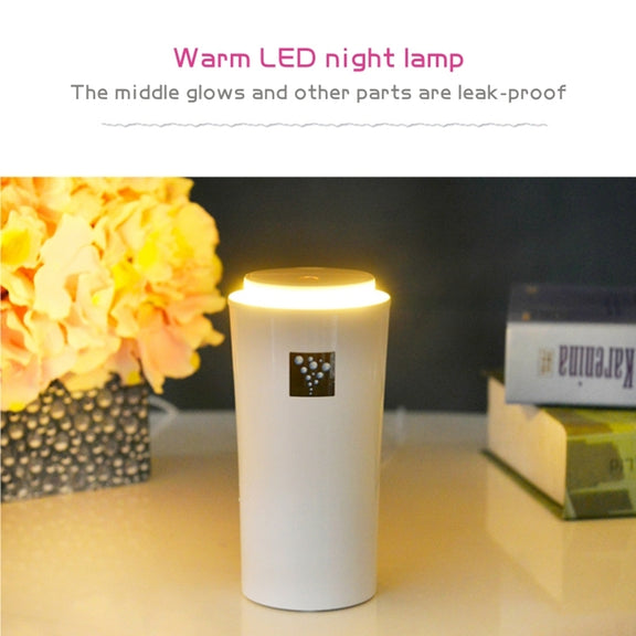 Small-3 2W Humidifier Moisture Meter Moisturizing Instrument with LED Night Light, Water Tank Capacity: 260ml(White)