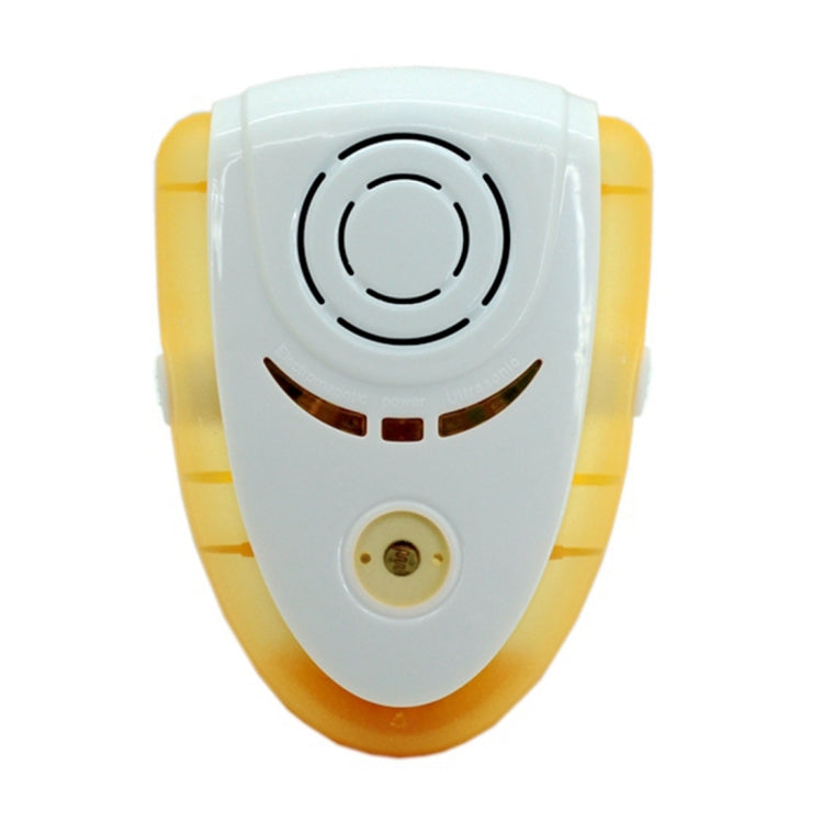 6W Electronic Ultrasonic Electromagnetic Wave Anti Mosquito Rat Insect Pest Repeller with Light, EU Plug, AC 90-240V, Random Color Delivery (Yellow)