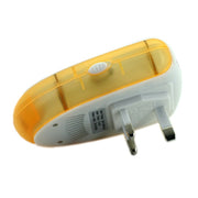 6W Electronic Ultrasonic Electromagnetic Wave Anti Mosquito Rat Insect Pest Repeller with Light, UK Plug, AC 90-240V, Random Color Delivery (Yellow)