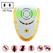 6W Electronic Ultrasonic Electromagnetic Wave Anti Mosquito Rat Insect Pest Repeller with Light, US Plug, AC 90-240V, Random Color Delivery (Yellow)