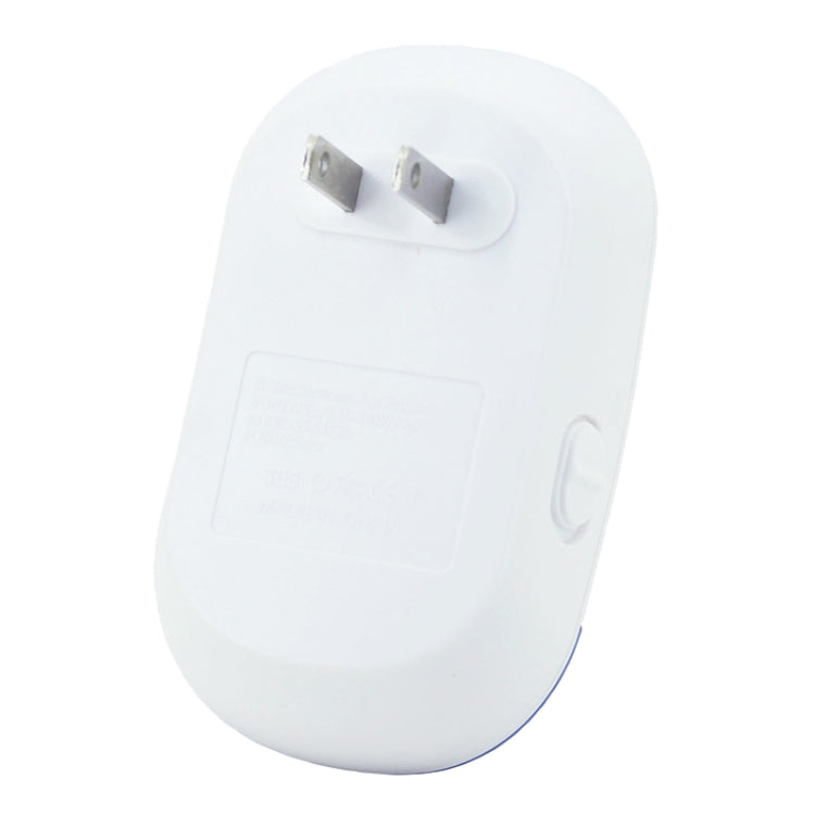 Electronic Ultrasonic Mosquito Rat Pest Control Repeller with LED Light, US Plug, AC90V-250V (White+Blue)