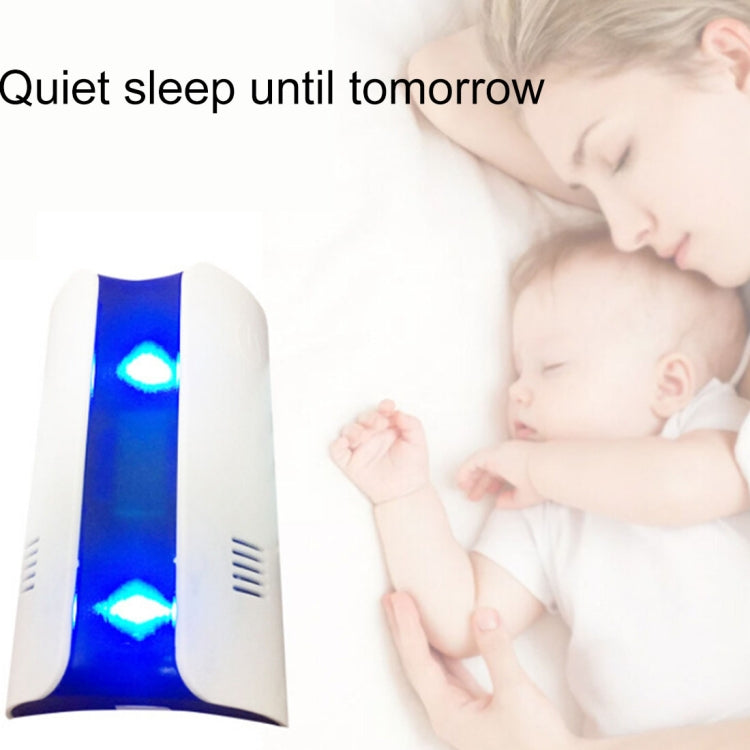 Electromagnetic Wave Frequency-conversion Double Waves Multi-function Mosquito Repellent Ultrasonic Pest Repeller(White)