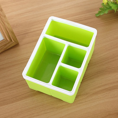Desktop Storage Organizer Remote Control Caddy Holde for Desk Office Supplies(Green)