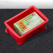 Thick Multi-function Material Box Brand New Flat Plastic Parts Box Tool Box, Size: 15.6cm x 10.1cm x 5.3cm(Red)