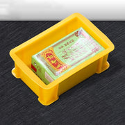 Thick Multi-function Material Box Brand New Flat Plastic Parts Box Tool Box, Size: 15.6cm x 10.1cm x 5.3cm(Yellow)