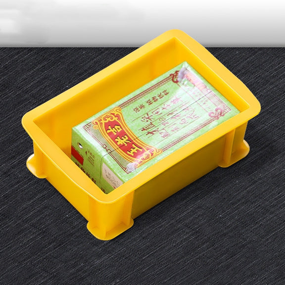 Thick Multi-function Material Box Brand New Flat Plastic Parts Box Tool Box, Size: 15.6cm x 10.1cm x 5.3cm(Yellow)